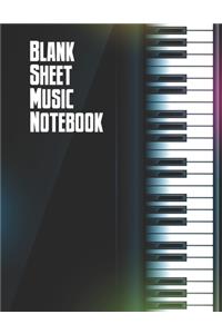 Blank Sheet Music Notebook
