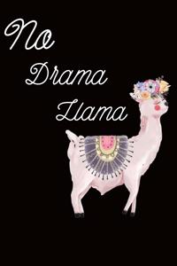 No Drama Llama - Blank Lined Journal Notebook