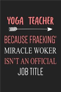 Yoga Teacher Notebook
