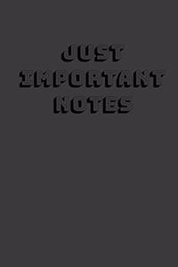 Just important notes notebook