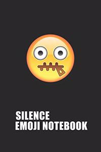 Silence Emoji Emoticons Notebook Emoji Notebook, Blank Composition Book, Emoji Notebooks for Girls/Boys, Emoji School Supplies Notebook for School / Teacher / Office / Student