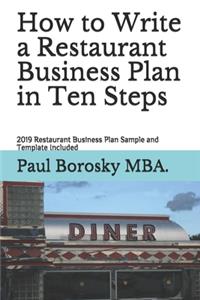 How to Write a Restaurant Business Plan in Ten Steps