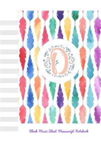 D Blank Music Sheet Manuscript Notebook