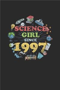 Science Girl Since 1997: Graph Paper Notebook - Scientist, Student And Teacher Gift Idea