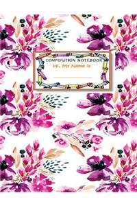 composition notebook hi my name is