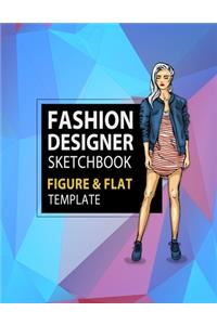Fashion Designer Sketchbook Figure & Flat Template