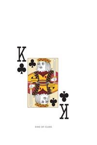 King Of Clubs: Poker Card 4x4 Graph Paper Notebook With .25" x .25" Squares For Work, Home Or School. 8.5 x 11 Notepad Journal For Math, Science, Design Projects, 