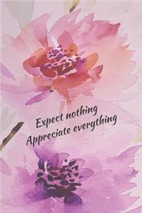 Expect Nothing Appreciate Everything
