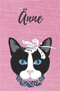 Katze Notizbuch / Notizheft / Journal / Malbuch / Tagebuch / Kritzelbuch / DIN A5 / Geschenk Änne
