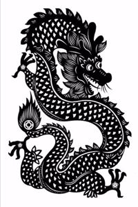 2020 Weekly Planner Fancy Black Dragon Design 134 Pages