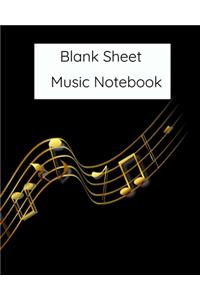 Blank Sheet Music Notebook