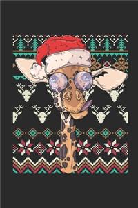 Ugly Christmas - Giraffe: Graph Ruled Notebook / Journal (6" X 9" - 5 X 5 Graph Ruled) - Christmas Gift for Kids, Teens, Mom And Dad