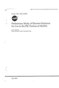 Preliminary Study of Electron Emission for Use in the PIC Portion of Mafia