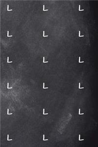 Monogram L Pattern 2019 Daily Planner Monogram L Chalkboard 384 Pages