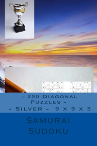 Samurai Sudoku - 250 Diagonal Puzzles - Silver - 9 x 9 x 5