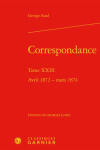Correspondance. Tome XXIII