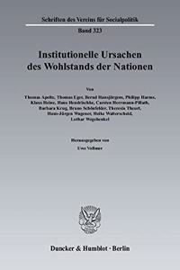 Institutionelle Ursachen Des Wohlstands Der Nationen