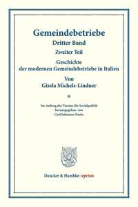 Geschichte Der Modernen Gemeindebetriebe in Italien