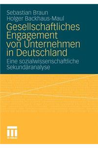 Gesellschaftliches Engagement Von Unternehmen in Deutschland