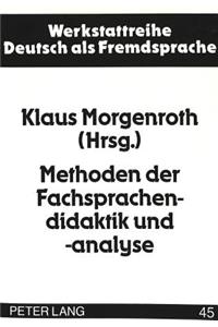 Methoden Der Fachsprachendidaktik Und -Analyse