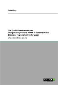 Qualitätsmerkmale des Integrationsprojekts HIPPY in Österreich aus Sicht der regionalen Fördergeber