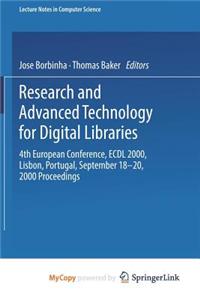 Research and Advanced Technology for Digital Libraries
