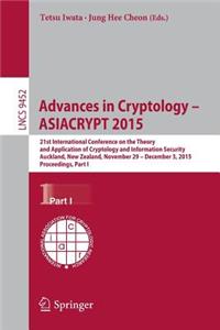 Advances in Cryptology -- Asiacrypt 2015