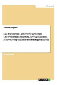 Das Fundament einer erfolgreichen Unternehmensberatung. Erfolgsfaktoren, Motivationspoteziale und Strategiemodelle