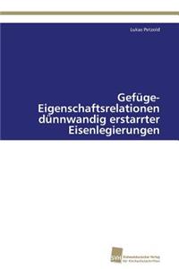 Gefüge-Eigenschaftsrelationen dünnwandig erstarrter Eisenlegierungen