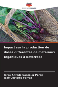 Impact sur la production de doses différentes de matériaux organiques à Beterraba