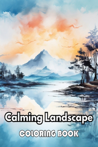 Calming Landscape Coloring Book