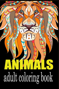 Animals Adult Coloring Book