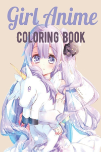 Girl Anime Coloring Book