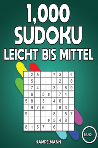 1,000 Sudoku Leicht bis Mittel
