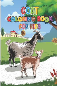 Goat coloring book for kids