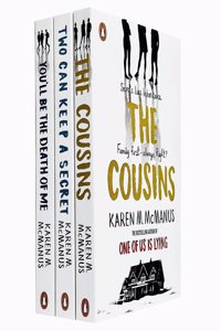 Karen M. McManus 3 Books Collection Set (The Cousins, Two Can Keep a Secret, You will be the Death of Me)