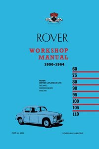 Rover P4 Workshop Manual 1950-1964