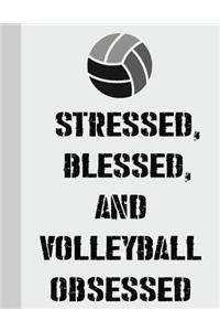 Stressed, Blessed, and Volleyball Obsessed