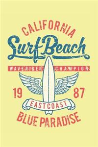 California Surf Beach Notebook