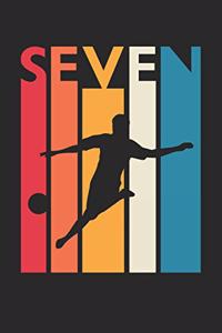 Soccer Notebook for 7 Year Old Boys and Girls - Vintage Soccer Journal - 7th Birthday Gift for Soccer Player Diary