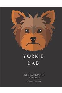 Yorkie Dad Weekly Planner 2019-2020 At-A-Glance