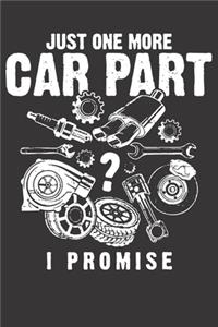 Notebook for car auto mechanic tuner and racer part