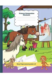 Primary Composition Notebook Story Paper Journal Grades K-2
