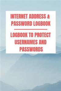 Internet Address & Password Logbook