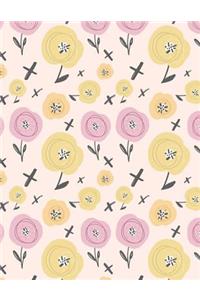 Pastel Flowers Planner and Journal Pastel Notebook