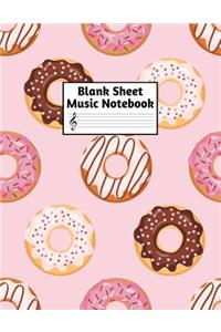 Blank Sheet Music Notebook