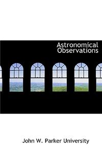 Astronomical Observations