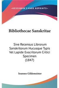 Bibliothecae Sanskritae