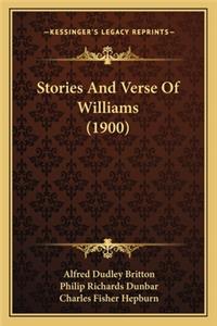 Stories And Verse Of Williams (1900)