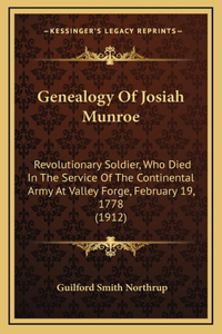 Genealogy Of Josiah Munroe